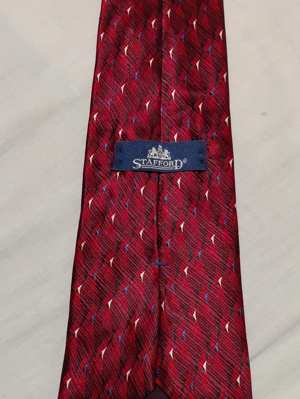Classic Men's 100% Silk Neckties Set - Red, Blue, Black Patterns